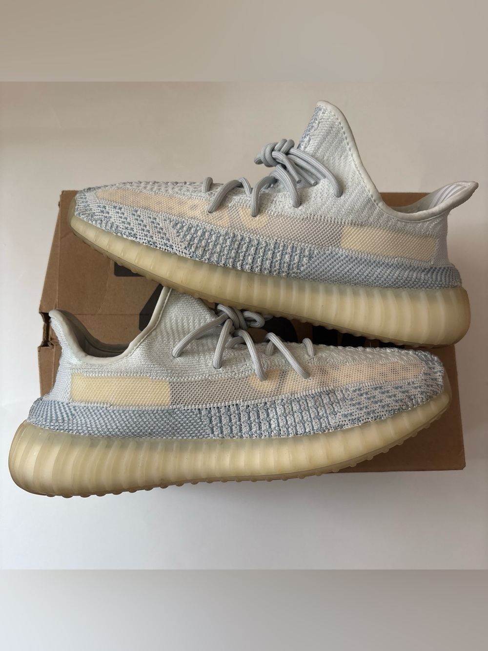 Adidas Yeezy Boost 350 V2 Cloud White Non-Reflective Mens 10.5 FW3043 With Box